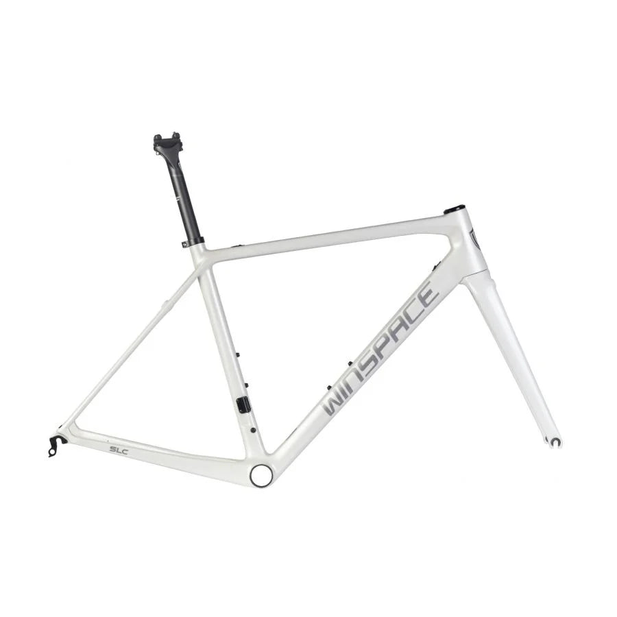 Winspace SLC Frame with Fork Glacier White – Bateman's Bicycle