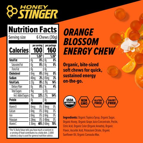 Honey Stinger Organic Energy Chews 50g