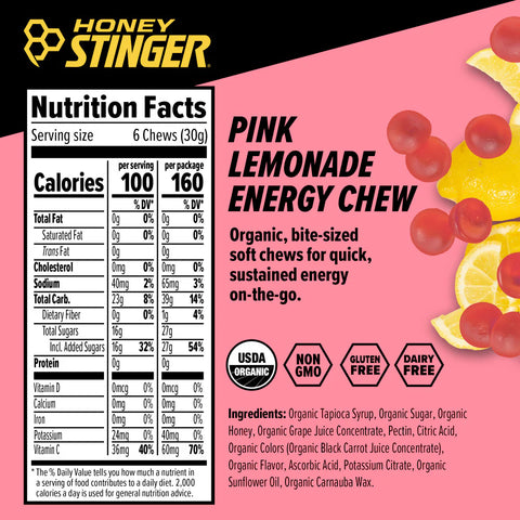 Honey Stinger Organic Energy Chews 50g