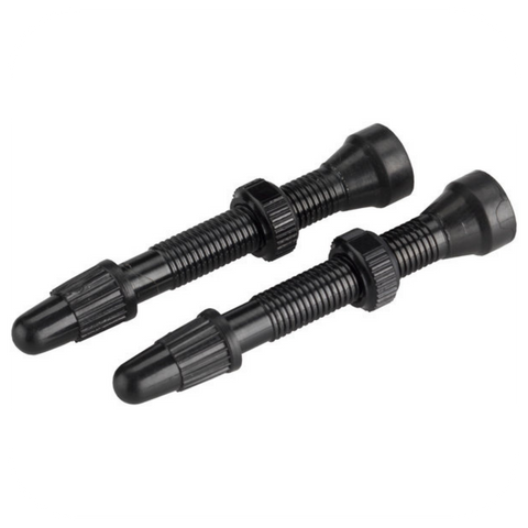 Whisky NO.9 ALLOY TUBELESS VALVES Pair 80mm black