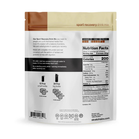 SKRATCH LABS SPORT RECOVERY 600g Horchata