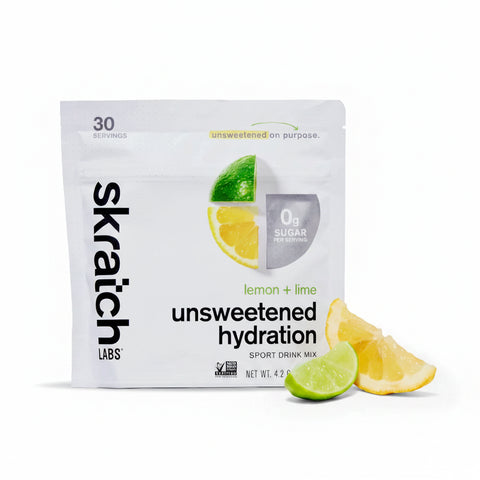 Skratch Labs Unsweetened Hydration Sport Drink Mix Lemon Lime 30 Servings